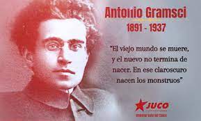 JUCO Valle del Cauca - #Atención | #Hoy 📣 Conmemoramos el natalicio de Antonio #Gramsci, quien con su obra sigue mostrándonos el camino hacia la revolución ❤💫 "La indiferencia es el peso