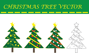 Christmas Tree Vector Graphic By Evand Creative Fabrica