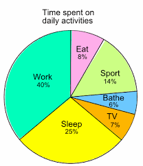 The Pie Chart Shows The Amount Of Time Each Day That Jethro