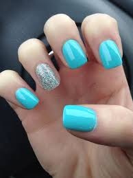 This light blue nail design has a very beautiful pattern. 65 Most Stylish Light Blue Nail Art Designs