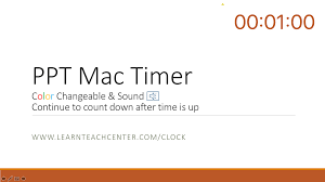 Ppt Mac Timer Color Sound P Ltc Clock