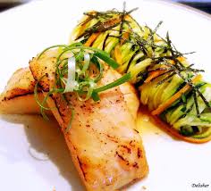miso cod with asian zoodles delishar