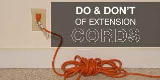 Dos And Don Ts Of Extension Cords