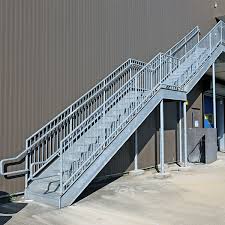 Metal Steel Staircase Vs Concrete