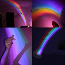 Rainbow Projector Night Light Starlight Show Starry Sky Led Light Baby Room Lamp
