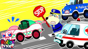 Cảnh sát Wolfoo mắc kẹt trong thành phố ô tô náo loạn | Phim hoạt hình  Wolfoo tiếng Việt - YouTube