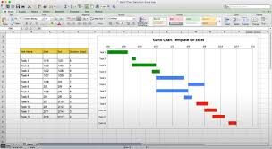 001 Simple Microsoft Excel Gantt Chart Template Free