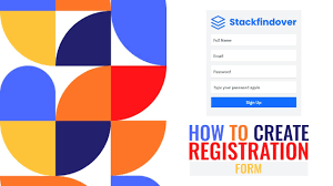 how to create a registration form dev