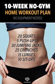 10 Week No Gym Home Workout Plan Live