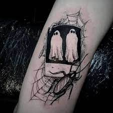 Beetlejuice ghost tattoo