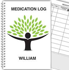 A5 Personalised Medicine Diary Medication Log Book Daily Medicine