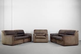 leather modular sofa and armchair