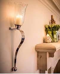Curved Candle Sconces Two Sizes