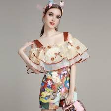 Summer sea shells design illustration. Brand Runway Designer Cartoon Colorful Paint Summer Beach Cute Jumper Shorts Organza Flowers Pearl Bows Jumpsuits Rompers Ns132 On Onbuy