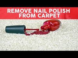 nail polish out of carpet