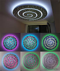 2d Spiral Twinkling Starlight Ceiling With Colour Changing