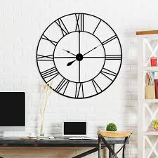 36 Inch Large Round Metal Wall Clock