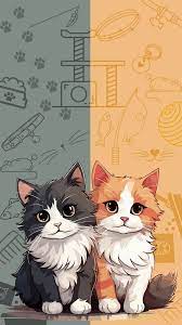 Cute Anime Cat Cute Cartoon Wallpapers