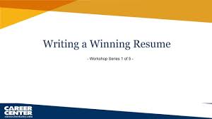 Resume And Letter Writing Career Center