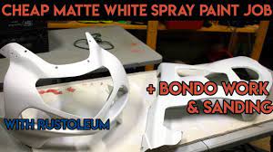 paint motorcycle fairings matte white