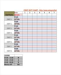 Hotel Staff Duty Roster Template Words Templates How To Plan