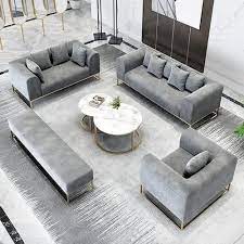 Wooden Modern Hall Designer Sofa Set