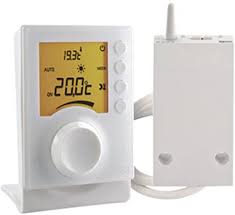 Delta Dore Thermostat sans fil à molette Tybox 33 pour chaudière et pompe à  chaleur. Gestion du chauffage - 6053002 Taille Unique Blanc : Amazon.fr:  Bricolage