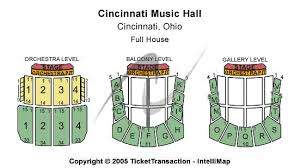 Cincinnati Music Hall Seating Chart