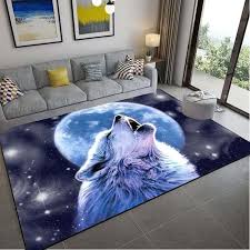 leopard cartoon rug wolf carpet