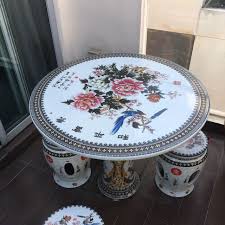 Porcelain Garden Table Set Furniture