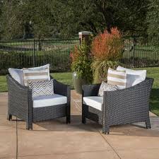 Wicker Club Chair Patio Chairs For