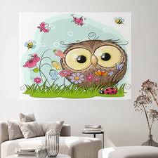 Owl Wall Decor In Canvas Murals