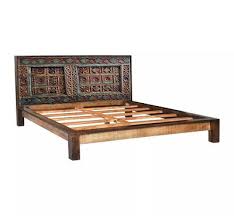 antique style solid wood bed frame