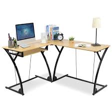 A corner desk with two storage is all you need for a small home office in your home. L Shaped Corner Computer Desk Home Office Study Laptop Pc Work Table Desks Home Office Furniture Home Garden