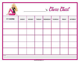 Free Printable Barbie Chore Chart Free Printable Barbie