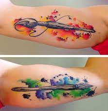 Colorful Watercolor Tattoo Designs