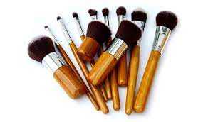12 piece bamboo makeup brush set save