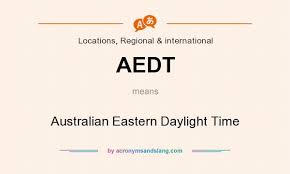 aedt australian eastern daylight