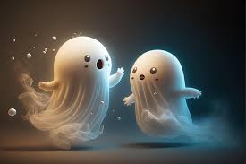 premium photo cute not so scary ghost