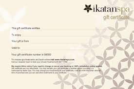 gift certificate ikatan balinese day