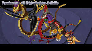 Digimon Masters Online Ryudamon All Digivolutions Skills