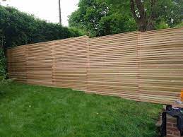 Contemporary Slatted Fence Panels