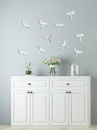 10pcs Dragonfly Shaped Mirror Surface