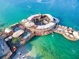 #zrce contact us directly on: Pag Croatia August 30 2014 Aerial View Of Beach And Clubs Stock Photo Picture And Royalty Free Image Image 77429530