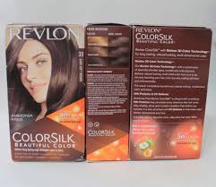 Revlon Colorsilk Hair Color 33 Dark Soft Brown Lot Of 3