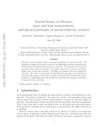 inertial frames of reference e
