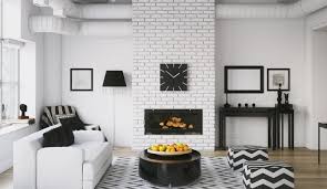 An Accent Wall With A Fireplace