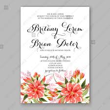 Pink Chysamthemum Floral Vector Background Wedding Invitation Card Template Thank You Card