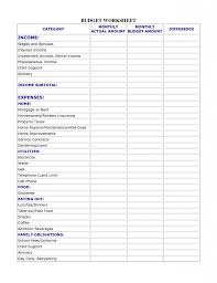 Household Budget Spreadsheet Template Free Simple Home Open Office