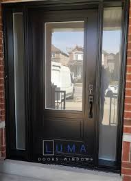 Black Steel Door With Privacy Glass Luma